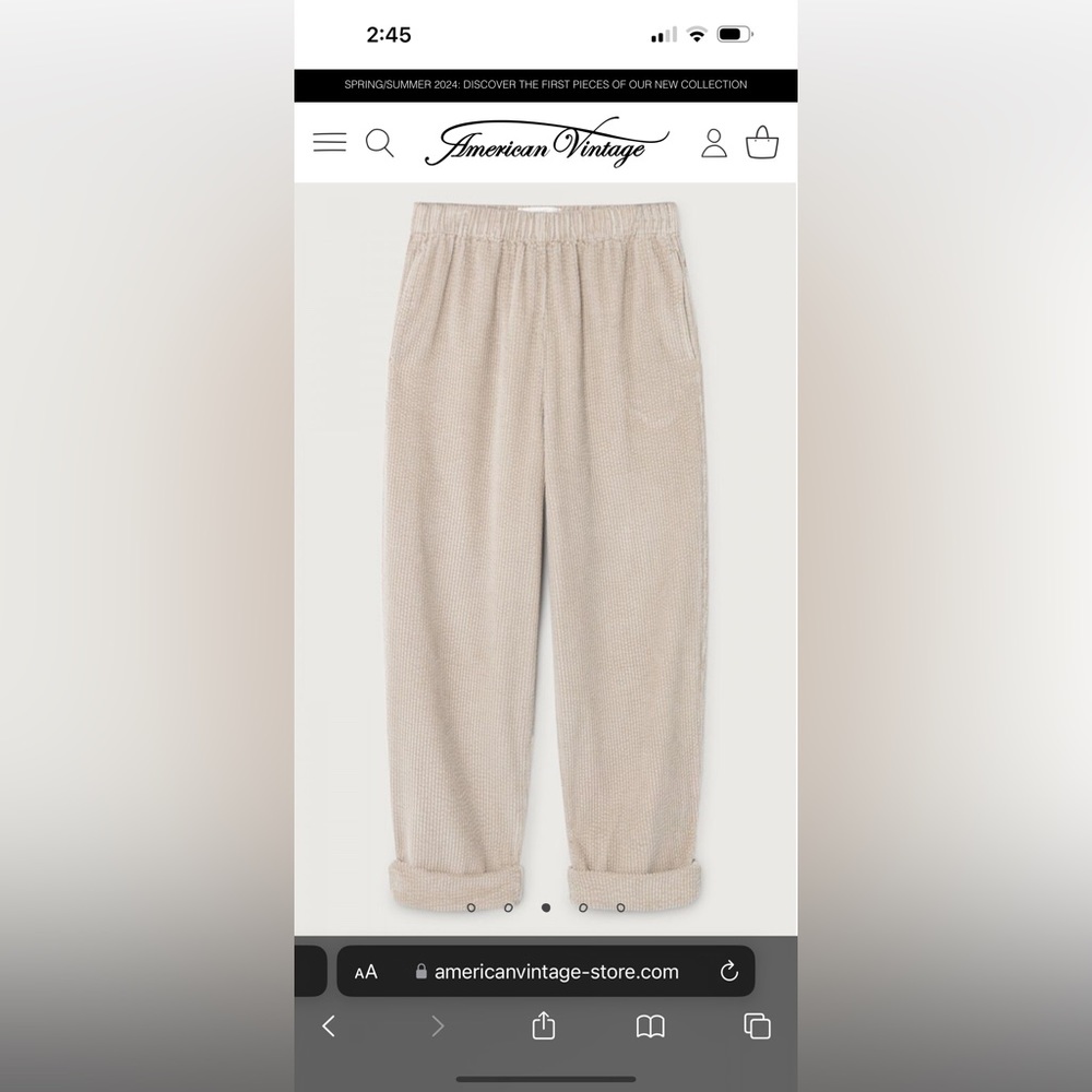 American Vintage Padow women’s trousers
